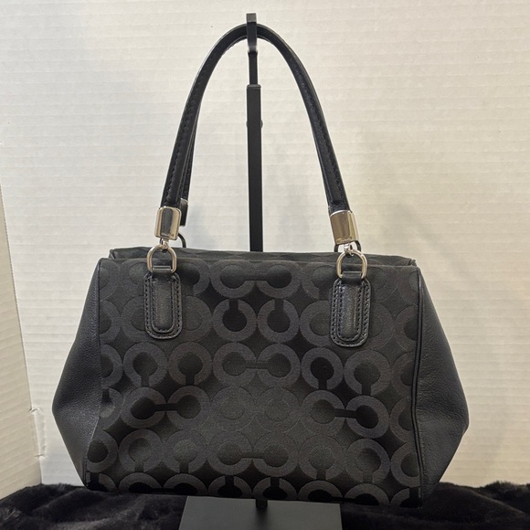 Coach Signature Canvas Satchel with Leather Trim Silver hardware 2 Hang Tag - Picture 4 of 15